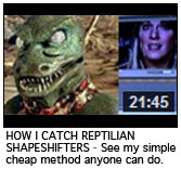 HOW I CATCH REPTILIAN SHAPESHIFTERS